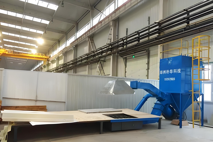 郑州悟空首页(中国)网页版生产车间内布袋除尘器加工实拍
